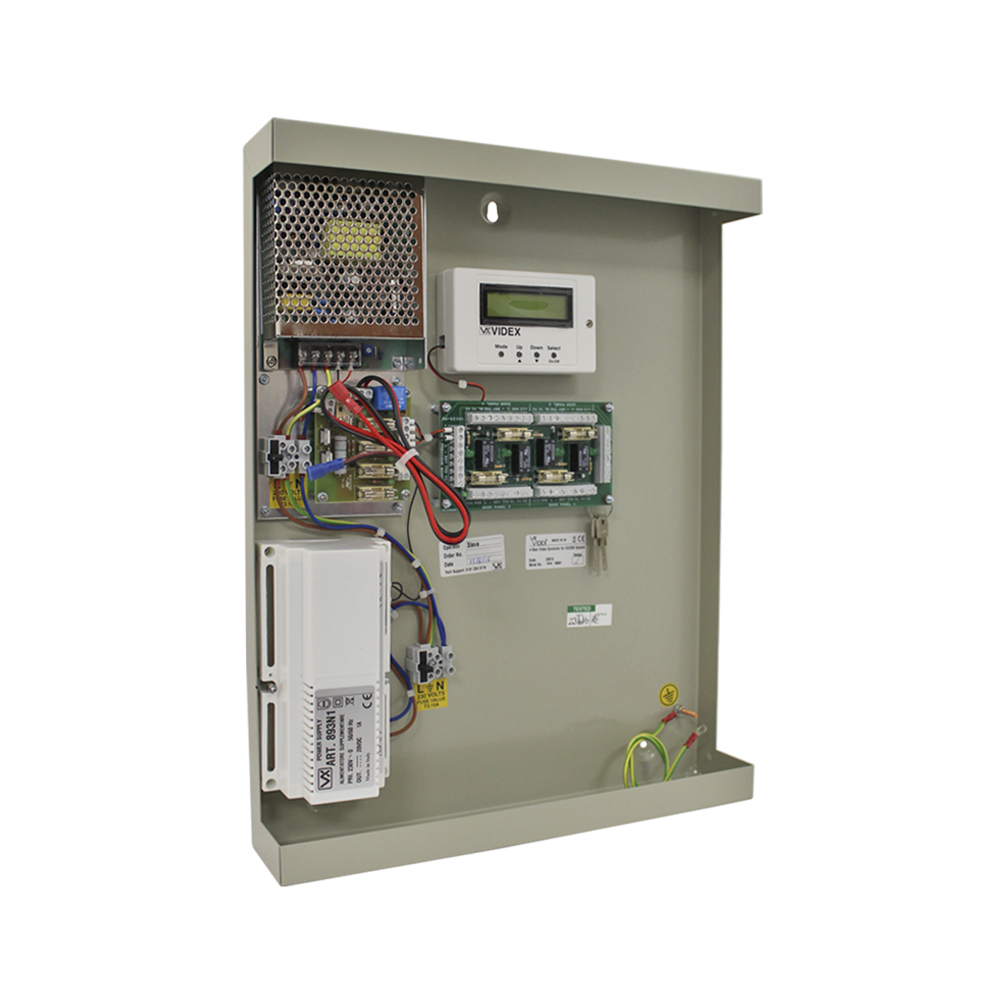 Videx 4 Door Video Control Cabinet for VX2200 Digital System