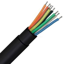 8 Core Type 2 Premium Alarm Direct Burial HDPE 100m Black