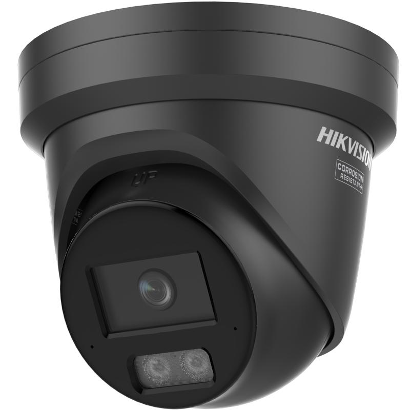 4 MP Smart Hybrid Light with ColorVu Fixed Turret Network Camera Black