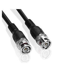 Dunasfern RG179 75Ohm LSOH 2 Metre Patch Lead + 2 Male BNC Connectors Black
