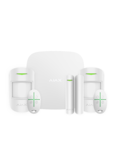 Ajax Kit 2 Hub2 (2G) +MP Apartment With Keyfobs (8PD) White