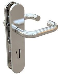 Abloy Lever Handle Set on Long Plates