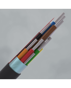 CQR Belden Style 9538 Cable | 8 Multi Core | Fca | HDPE | Black | 100m