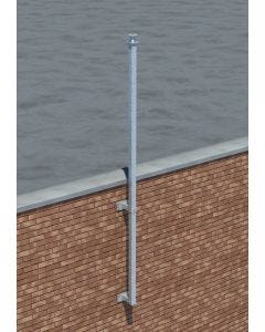 Altron 6 Metre Flat Wall Mount Pole with 150mm Stand-off