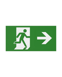 CQR Emergency Legend for Blade Exit Sign, Arrow Left / Right