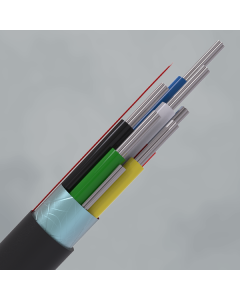 CQR Belden Style 9536 Cable | 6 Multi Core | Fca | HDPE | Black | 100m
