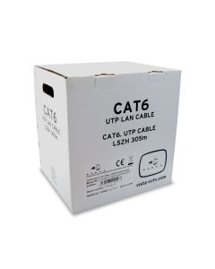 Vista 305m CAT6 4 Pair UTP White LSZH Sheath