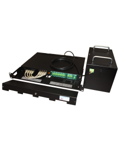 SecurePoE 1U Rack with 4x 30W Gigabit PoE+, 1.2Ah UPS & 5-Port switch