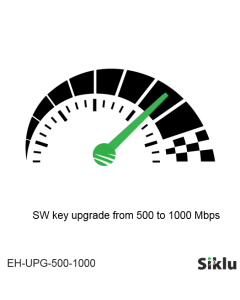 Siklu Software key Upgrade from 500 to 1000 Mb/s