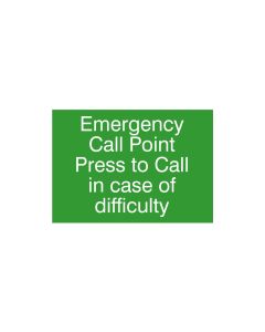 Hoyles Emergency Assistance Sign 282 x 199 x 2mm