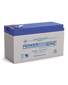 Power Sonic Rechargeable Sealed Lead Acid Battery, 12V 7.00 AH @ 20-hr, 12V 6.53 AH @ 10-hr