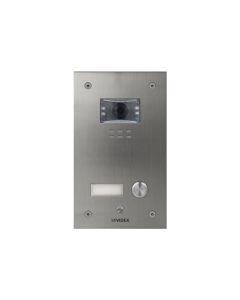 Videx 1 Button with Nameplate Vandal Resistant IP Colour Video Panel (Flush)