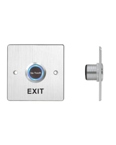 CQR Aluminium Touch Free Sensor Exit Button, 120mm Read Range