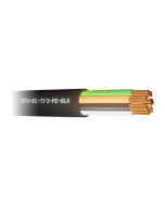 Vista 8 Core Type 3 PE Alarm cable 100m Reel Black