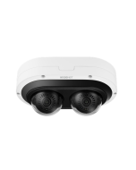 Hanwha 2MP x 2CH AI Multi-directional Camera NDAA, IR 25m, IP66, IK10, NEMA4X - P Series