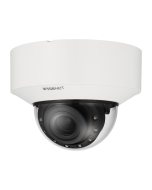 Hanwha 4K AI IR Dome Camera, 4.4~9.3mm (2.1x) Motorised Varifocal, IP52, IK10 - X Series