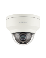 Hanwha 5 Megapixel Vandal-Resistant Network IR Dome Camera, 7mm Fixed Lens, IR 30m, IP67/IP66, IK10 - X Series