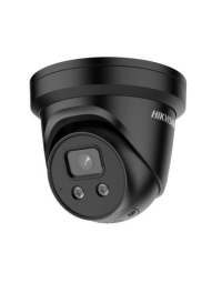 Hikvision 4 MP AcuSense Strobe Light And Audible Warning Fixed Turret Network Camera Black, 2.8mm