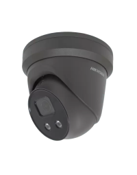 Hikvision Grey 4K AcuSense Strobe Light and Audible Warning Fixed Turret Network Camera