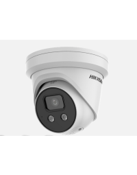 Hikvision 4K AcuSense Strobe Light and Audible Warning Fixed Turret Network Camera, 4mm