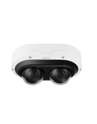 Hanwha 6MP x 2CH AI Multi-directional Camera NDAA, IR 25m, IP66, IK10, NEMA4X - P Series