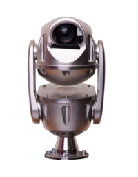 Redvision 30:1 4MP Hybrid IP and Analogue 316 Stainless Steel PTZ, WIPER - Electropolished Finish