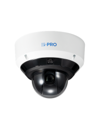 i-PRO 3 x 5MP Outdoor Multi-directional + 2MP(1080p) 21x PTZ Network Camera with AI Engine