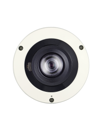 Hanwha 6MP Network IR Vandal Fisheye Camera with M12 Connector - X Series