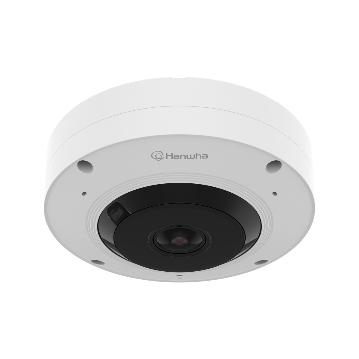 Hanwha 12MP AI IR Fisheye Camera IP66, IK10