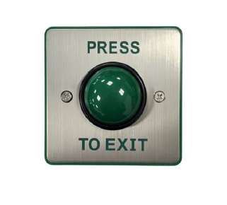 SSP Surface Green Dome Stainless Steel Weatherproof Exit Button - LITE Range