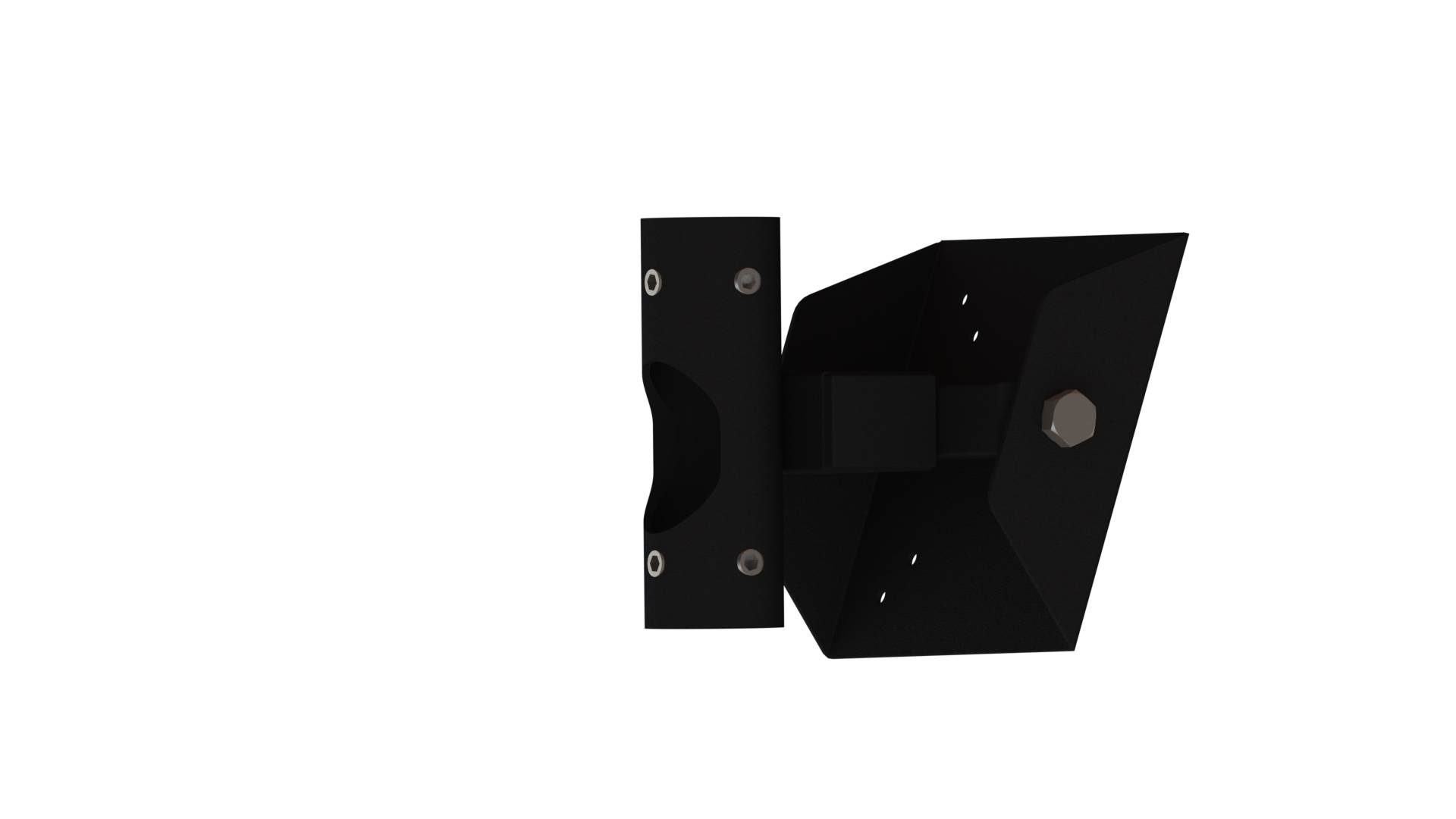 Vista single VESA sliding pole mount for 38mm diameter pole black (VESA75x75 & 100x100)