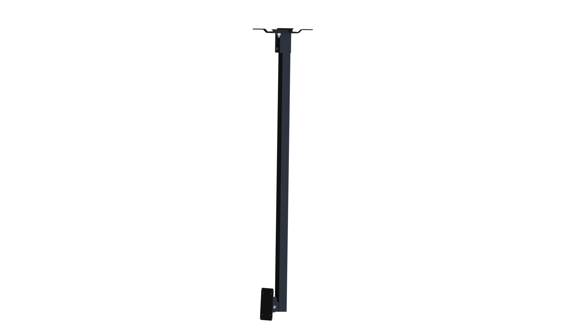 Vista 75/100 Wall/Ceiling Bracket with 1m Drop, Black (image 2)