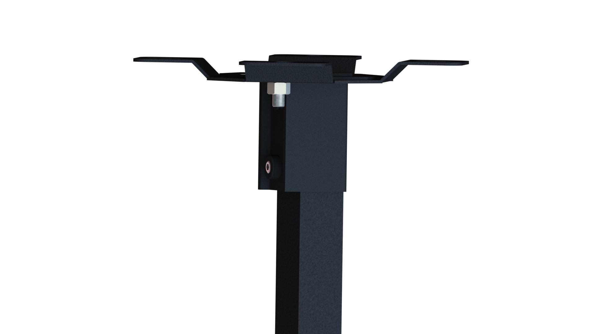 Vista 75/100 Wall/Ceiling Bracket with 1m Drop, Black (image 3)