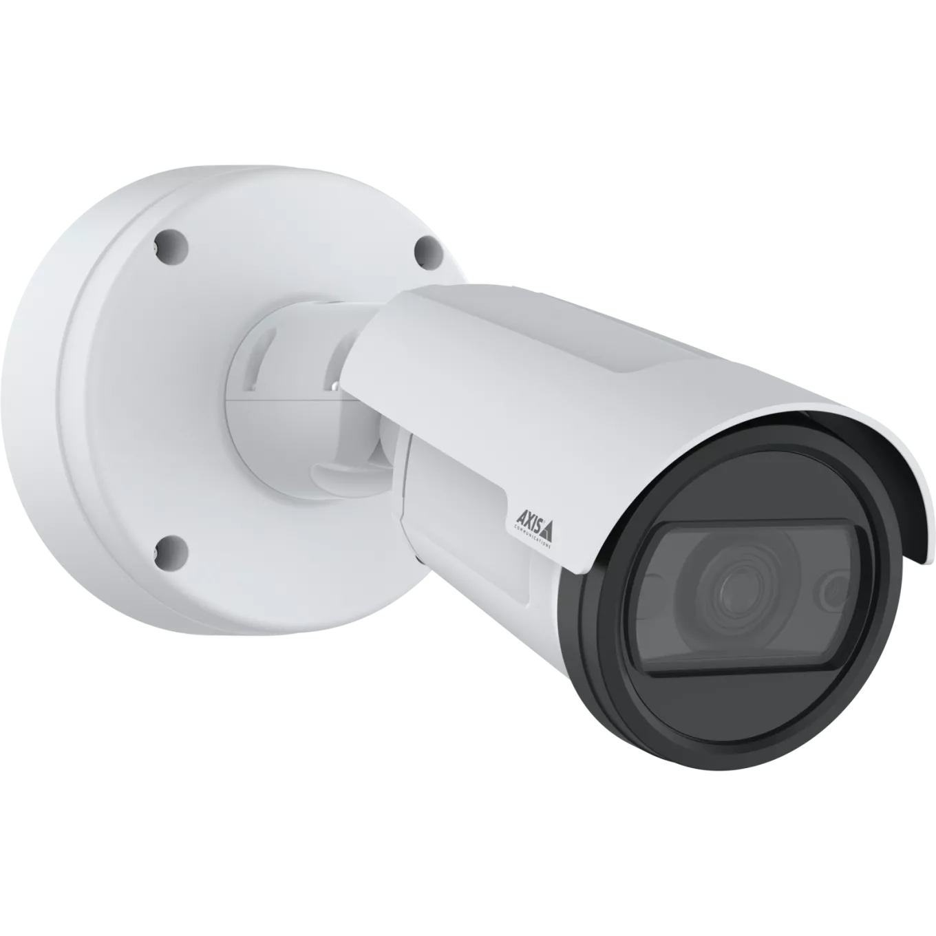 Axis P1485-LE bullet camera on wall mount, angled right view